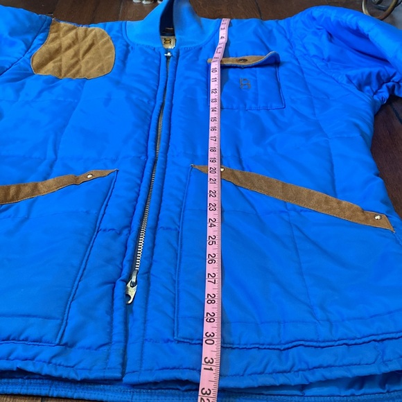 Bob Allen sportswear coat with suede patches vintage hunting - Picture 5 of 9